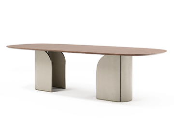 DUNA - Oval wooden dining table by Capital Collection