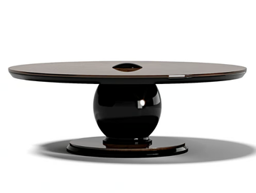 KOVAL T - Round wooden high side table by Capital Collection