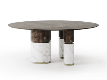 LOÏC - Round wooden dining table by Capital Collection