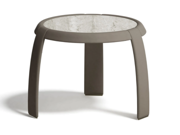 OMEGA - Round marble high side table by Capital Collection