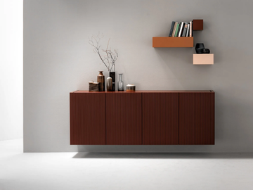 AERO - Wooden sideboard with folding doors by Capo d’Opera