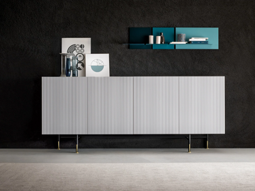 AERO - Wooden sideboard with folding doors by Capo d’Opera
