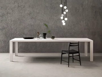 ATELIER - Rectangular Solid Surface table by Capo d’Opera