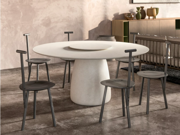 BOLD - Round cement table by Capo d’Opera
