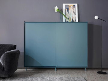 FLYER - Metal highboard with sliding doors by Capo d’Opera