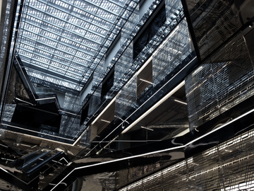 Glass room divider - Decorated glass by Capoferri Serramenti