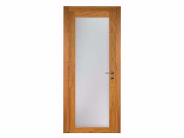 PRIMA V - Hinged wood and glass door by Capoferri Serramenti