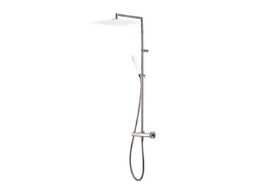 RIGOLETTO SQUARE 01-0800Q-CR/01-0900Q-CR - Wall-mounted shower panel with diverter by Carimali