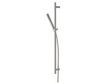STICK - Brass shower wallbar with hand shower and hose by Carimali
