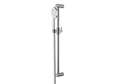 STILO 1.0 - Brass shower wallbar with hand shower and hose by Carimali