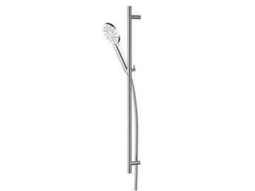 STILO - Brass shower wallbar with hand shower and hose by Carimali