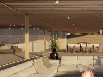 SKYLINE DRIVE - Motorized sliding door in steel by CARMINATI SERRAMENTI