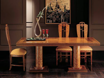 AURORA - Extending rectangular cherry wood dining table by Carpanelli