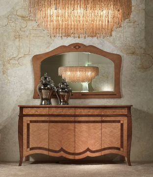 CHARME - Wooden highboard by Carpanelli