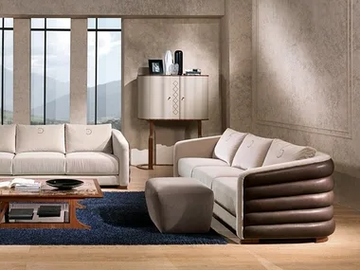 DESYO - Leather sofa by Carpanelli