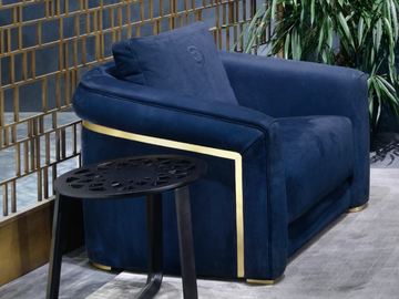 DESYO - Nabuk armchair with removable cover by Carpanelli