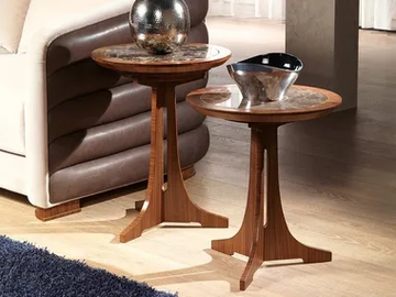 DESYO - Round marble coffee table by Carpanelli