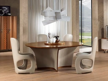 DESYO - Round table with Lazy Susan by Carpanelli