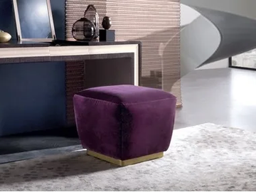 GALILEO - Square fabric pouf by Carpanelli