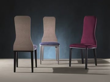 OPTICAL SKIN - Fabric chair high-back by Carpanelli