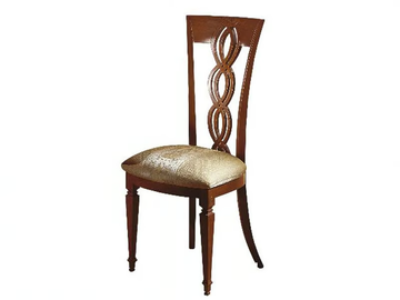 TRECCIA - Walnut chair by Carpanelli