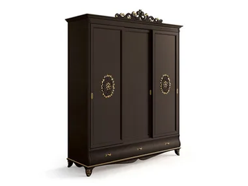 6276 - Wooden wardrobe with sliding doors and drawers by Carpanese Home