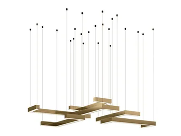7975 - Metal pendant lamp by Carpanese Home