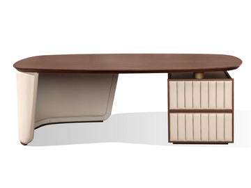 ARTHUR S - Rectangular wooden office desk with drawers by Carpanese Home