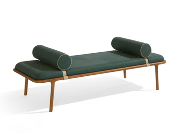 BELTS XL - Upholstered fabric bench by Carpanese Home