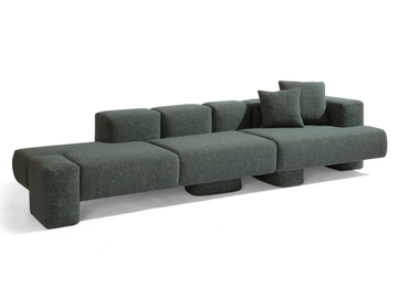 CUSCO - Modular 3 seater fabric sofa by Carpanese Home