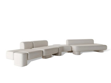 CUSCO - Sectional fabric sofa by Carpanese Home