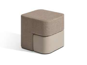 ROCHA - Low fabric stool by Carpanese Home