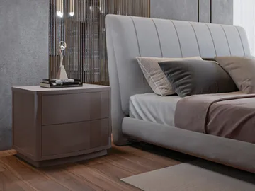 ARES GOLD - Rectangular bedside table with drawers by CASA +39