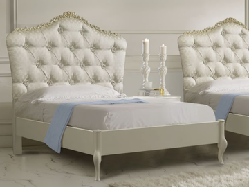 BELLINI - Full size fabric bed with tufted headboard by CASA +39