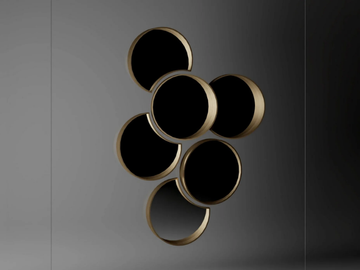 BOLLA - Composition of wall mirrors by CASA +39