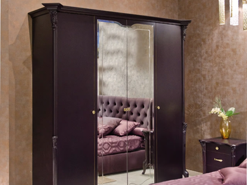 CITY - Mirrored wooden wardrobe by CASA +39
