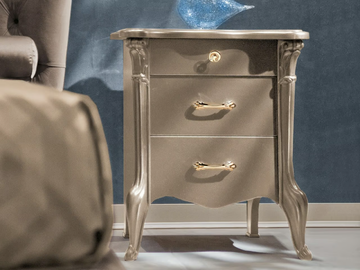 CITY - Wooden bedside table with drawers by CASA +39