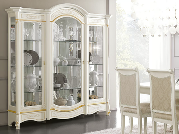 DIAMANTE - Wooden display cabinet with integrated lighting by CASA +39