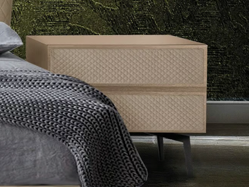 EOS - Wooden bedside table with drawers by CASA +39