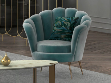 FLOWER - Fabric armchair with armrests by CASA +39
