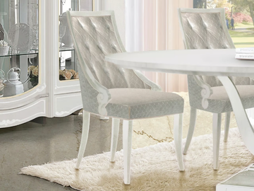 GIULIETTA - Tufted upholstered wooden chair by CASA +39