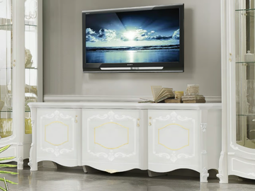 GIULIETTA - Wooden TV cabinet with doors by CASA +39