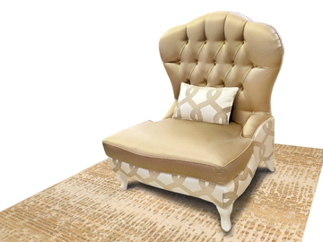 GOLD - Tufted fabric armchair by CASA +39