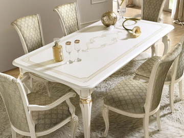 LA FENICE - Rectangular wooden dining table by CASA +39