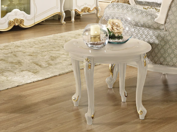 LA FENICE - Round wooden coffee table by CASA +39