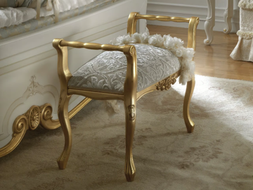 LA FENICE - Upholstered wooden bench by CASA +39