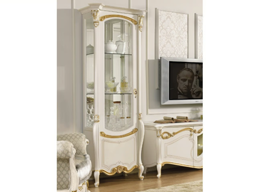 LA FENICE - Wooden display cabinet with integrated lighting by CASA +39