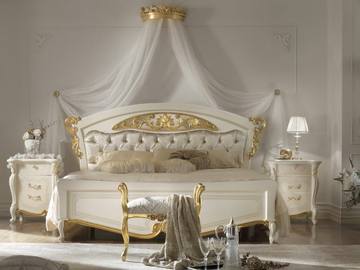 LA FENICE - Wooden double bed by CASA +39