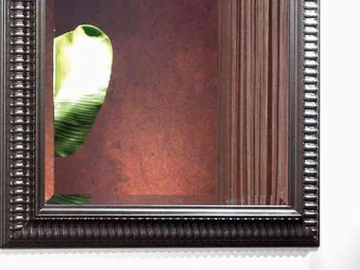 Mirror - Rectangular framed wall-mounted mirror by CASA +39