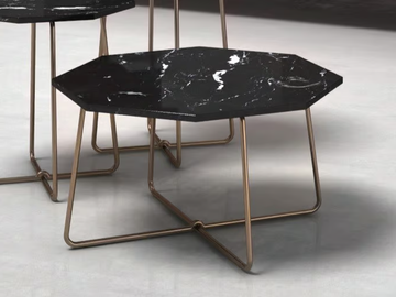 OTTANTE - Low octagonal porcelain stoneware coffee table by CASA +39